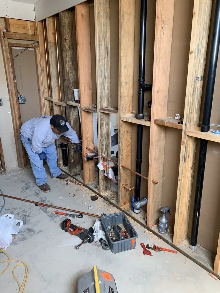 Commercial rough-in plumbing for Gas Line Repair in Olathe